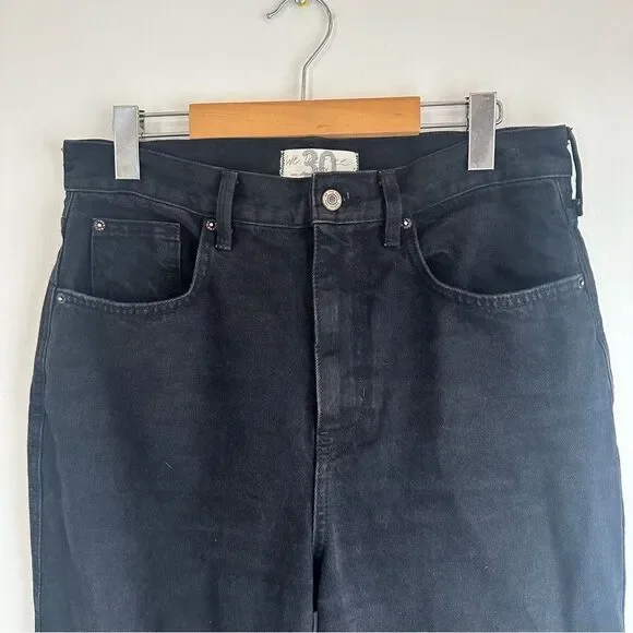 We The Free Stove Pipe Jean in Black Out Free People Size 30 - Picture 4 of 8